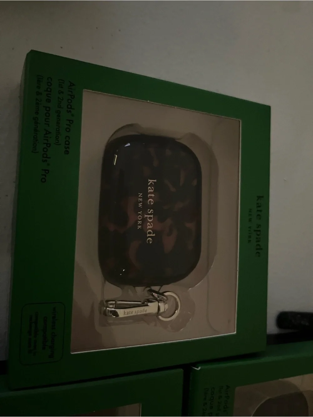 kate spade Tortoiseshell Pattern AirPods Pro 1st/2nd generation Case  - Brown &